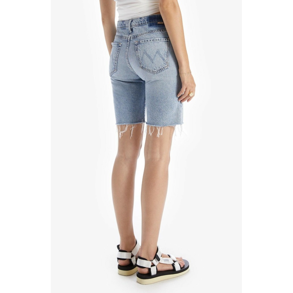 MOTHER Denim Trickster Short Fray Win Some Lose Some Light Wash Size 27 $248 - Picture 6 of 16